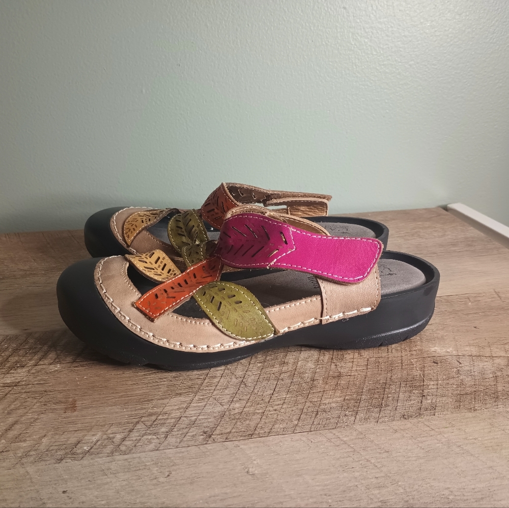 Spring Step Lartiste Jexa Grym Clogs Womens 37 US 6 Eclectic Artsy Whimsical - Picture 3 of 12